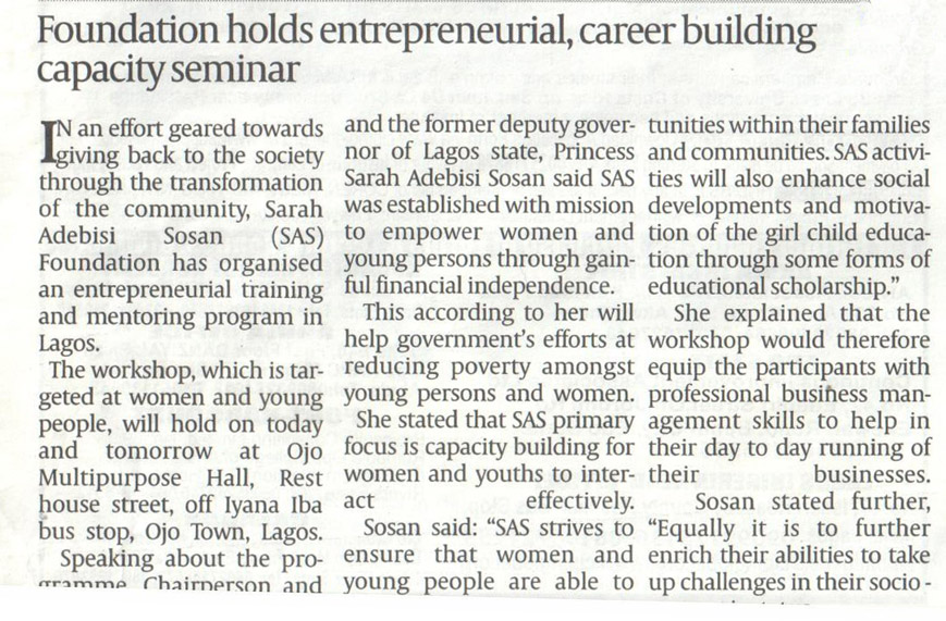 Career Building Capacity